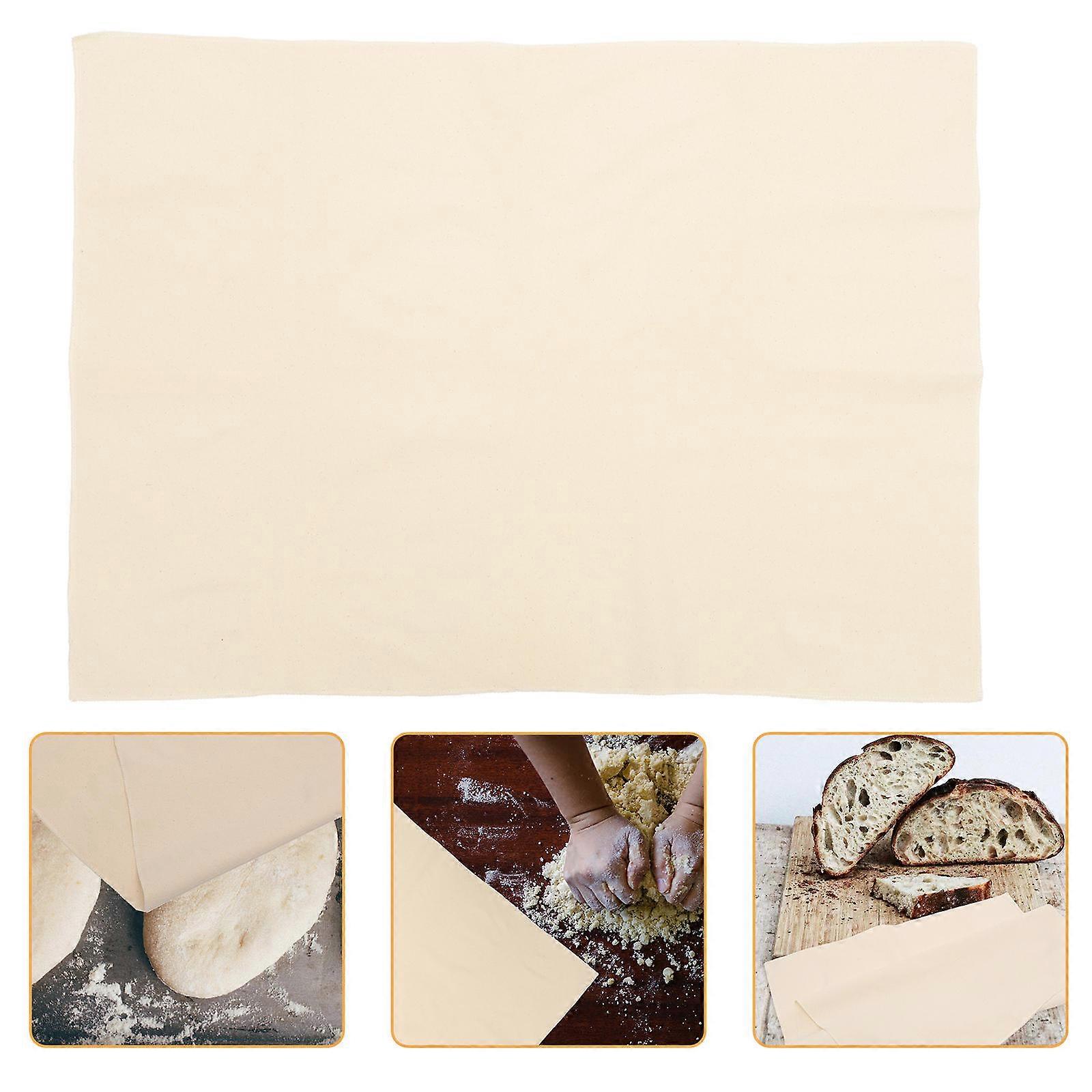 Fermented Cotton Canvas Dough Cloth for Bread Proofing, Reusable Natural Bakers Couche for Baking and Pastry Making, Kitchen Accessories for Home and