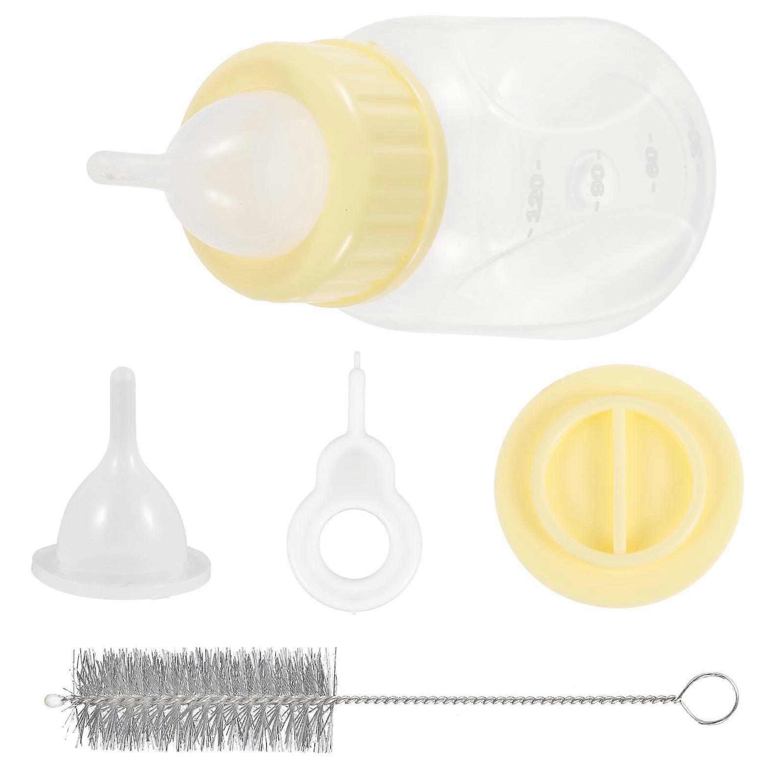 Pet Nursing Bottle Kit for Kittens, Puppies & Newborns – Soft Squeeze Milk Feeder, Portable Feeding Set