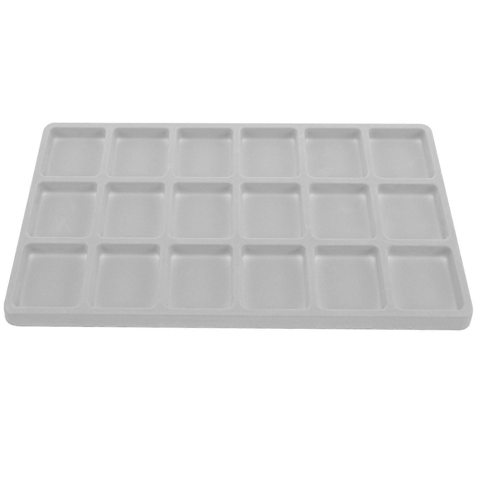 Ring Organizer Jewelry Stand Display Tray Flocking Material Home Use Organization 1Pcs
