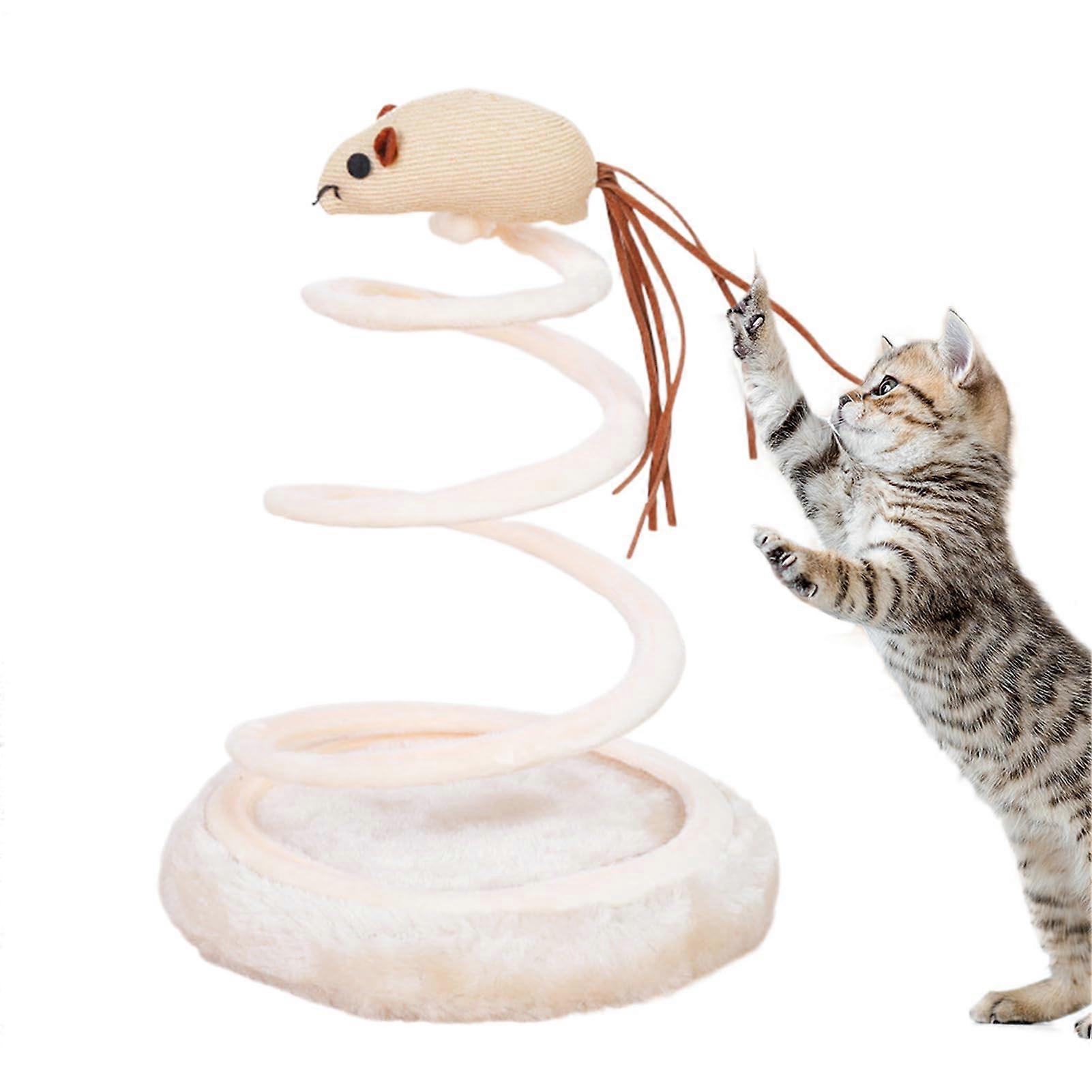 Feather Toy for Cats, Motion Toy for Cats, Enrichment Play with Mouse Hunting Activity, Indoor Toy for All Cat Sizes