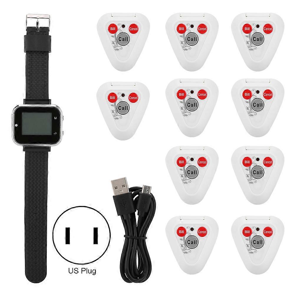 Wireless Mobile Wristwatch Receiver 10*Pager Transmitter(Model CTW06+CTT33)