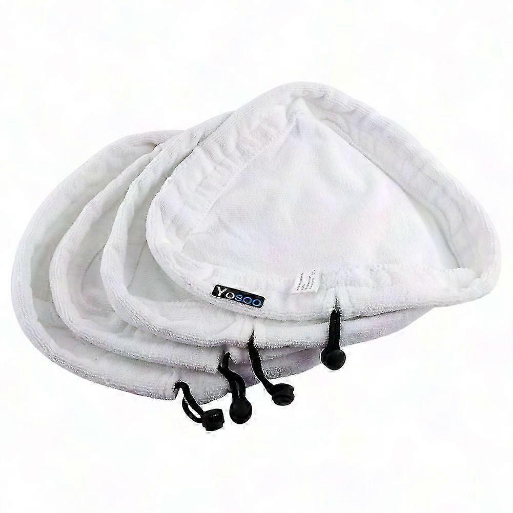 4 Washable Microfiber Mop Pads for Steam Cleaners