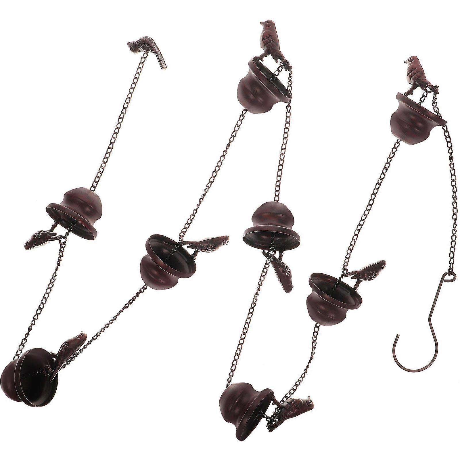 Decorative Rain Chain for Roof Gutter Replacement – Durable Metal Outdoor Downspout Chain for Garden, Home, or Temple – Easy Installation