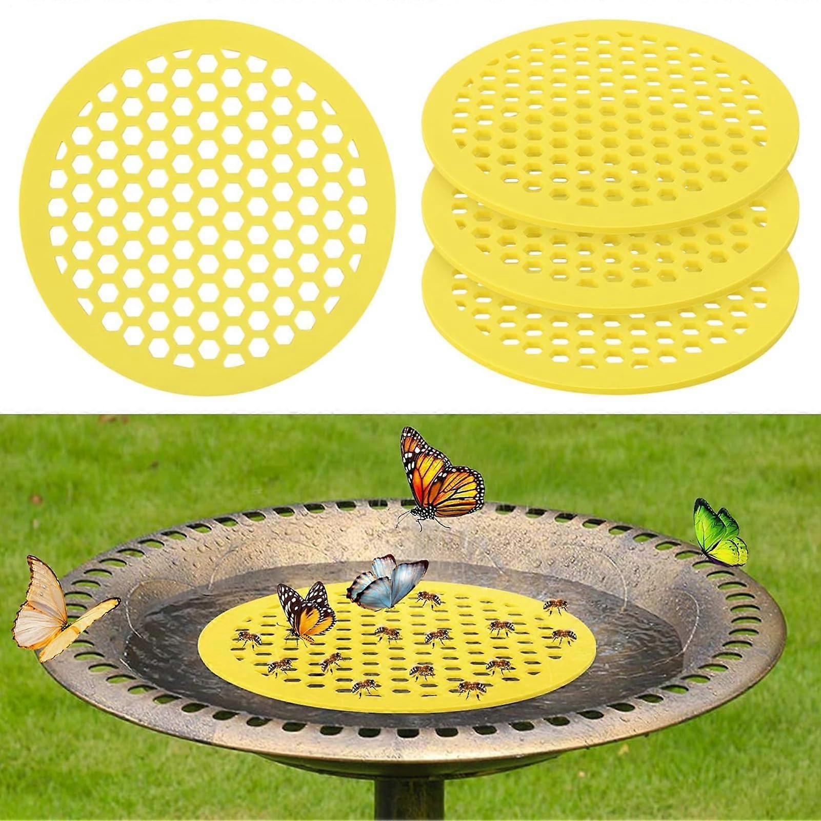 Pack of 4 Bee Drinkers, 20 cm Floating Bee Island, Bee Feeder for Garden