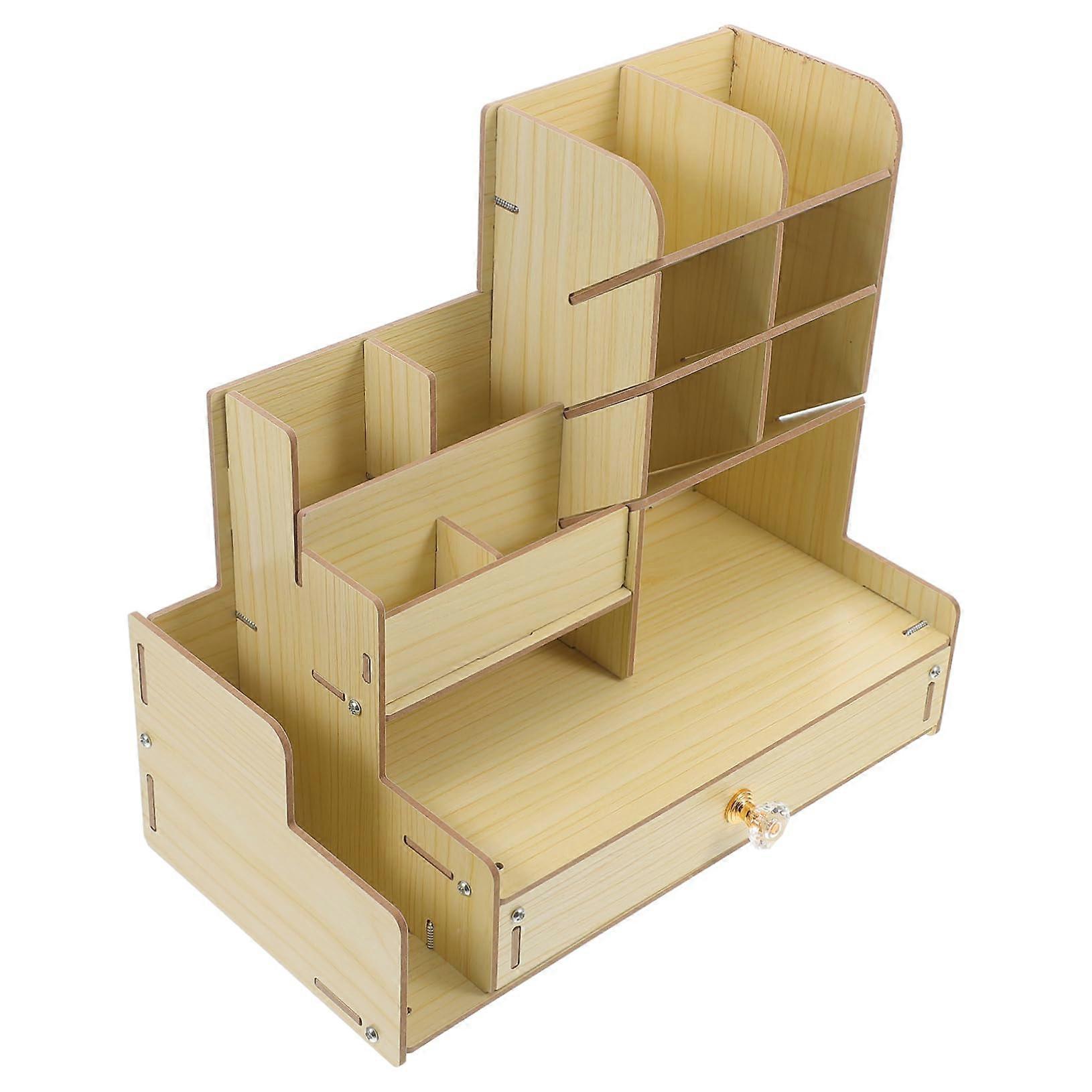 Multifunctional Desk Organizer with Large Compartments for Pens, Scissors