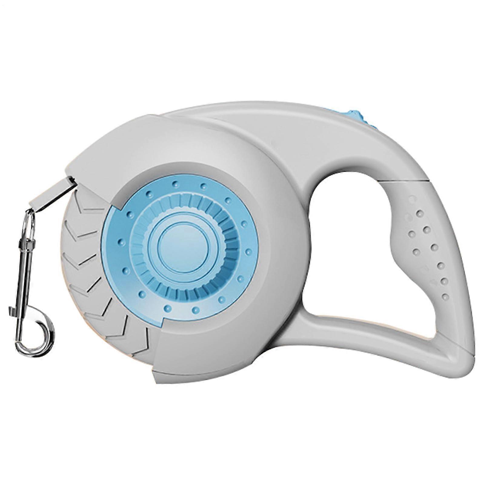 Retractable Dog Lead, Chew Proof Pets Leash, NonSlip Handles, Lock Release System, White