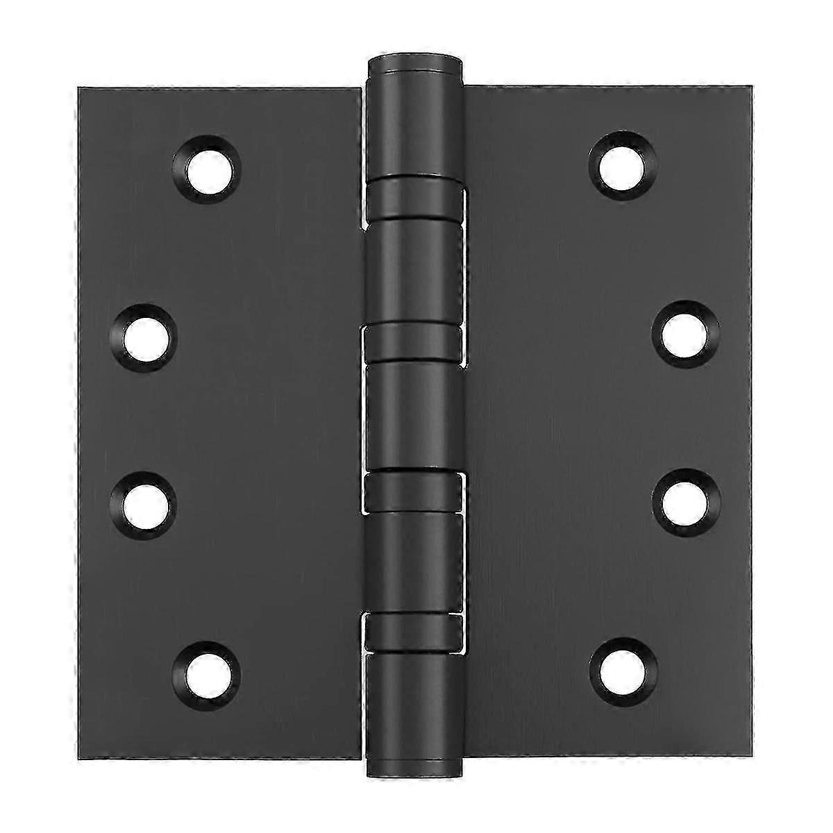 Dobradiças de porta pretas de aço inoxidável de 4 polegadas para rolamento de esferas exterior 4In X