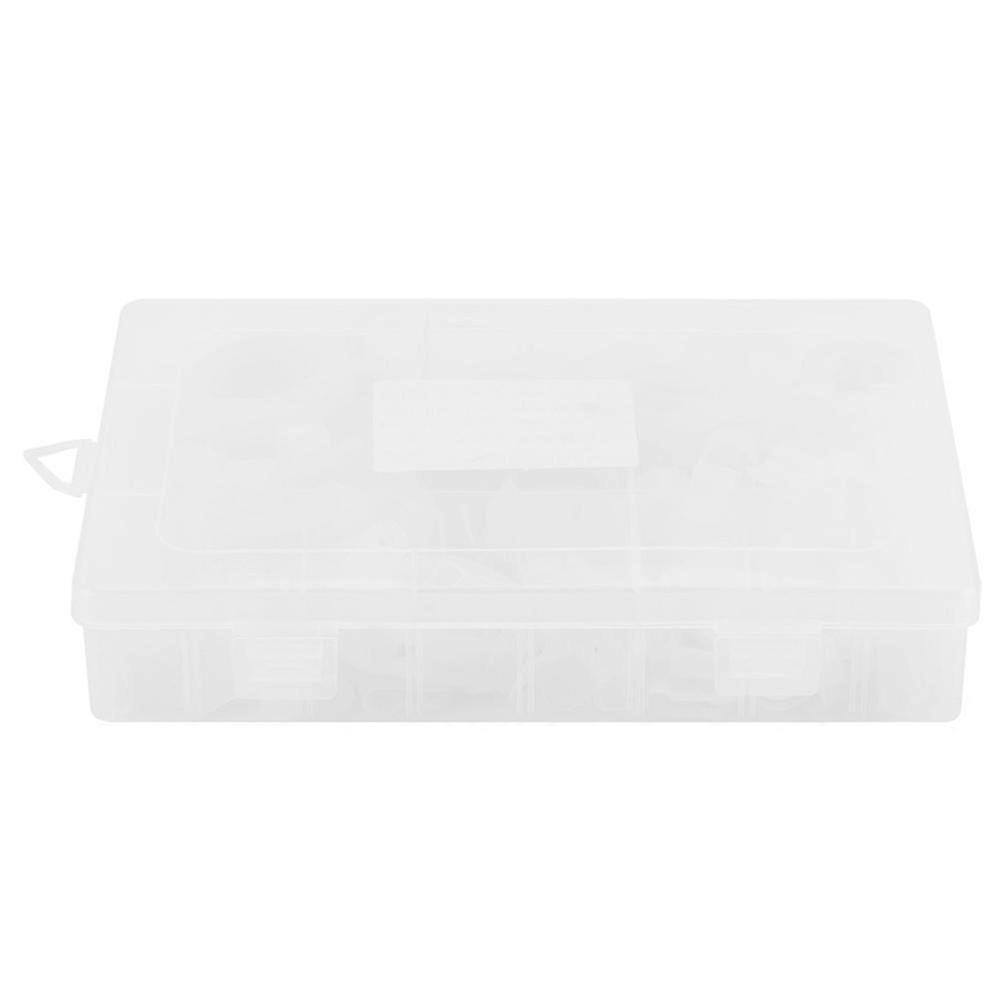 200pcs Nylon Plastic P Fasteners Clips Clamps Assorted Box for Cable Conduit Kit