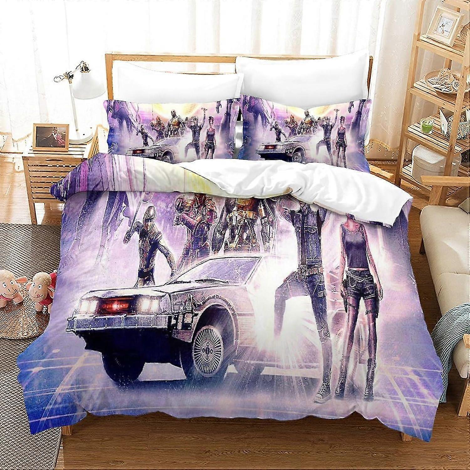 3D Baby Mattress, Sci-Fi Hero, 3 Piece Nios Y Adolescentes Duvet Cover with Zipper Closure