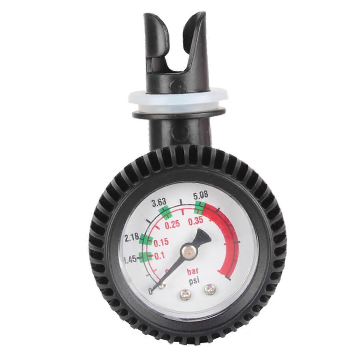 Air Thermometer for Inflatable Boats Pressure Gauge PSI Suitable for Kayaks SUP Boards and Dinghies Long Hose Adapter for HR