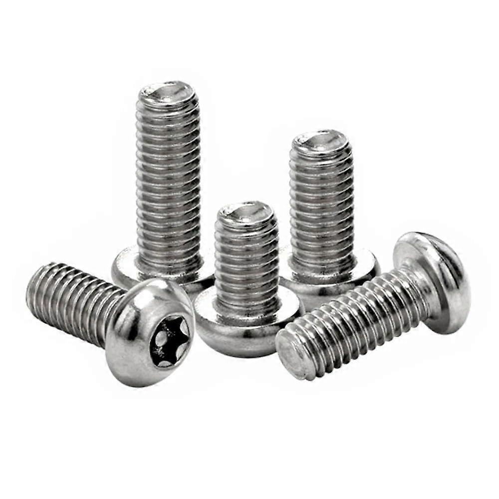 10/50 pieces M3 M4 M5 M6 M8 304 stainless steel hexagon socket pan head with tamperproof pin security screws (20mm, 50pcs M4) 50pcs M4 20mm