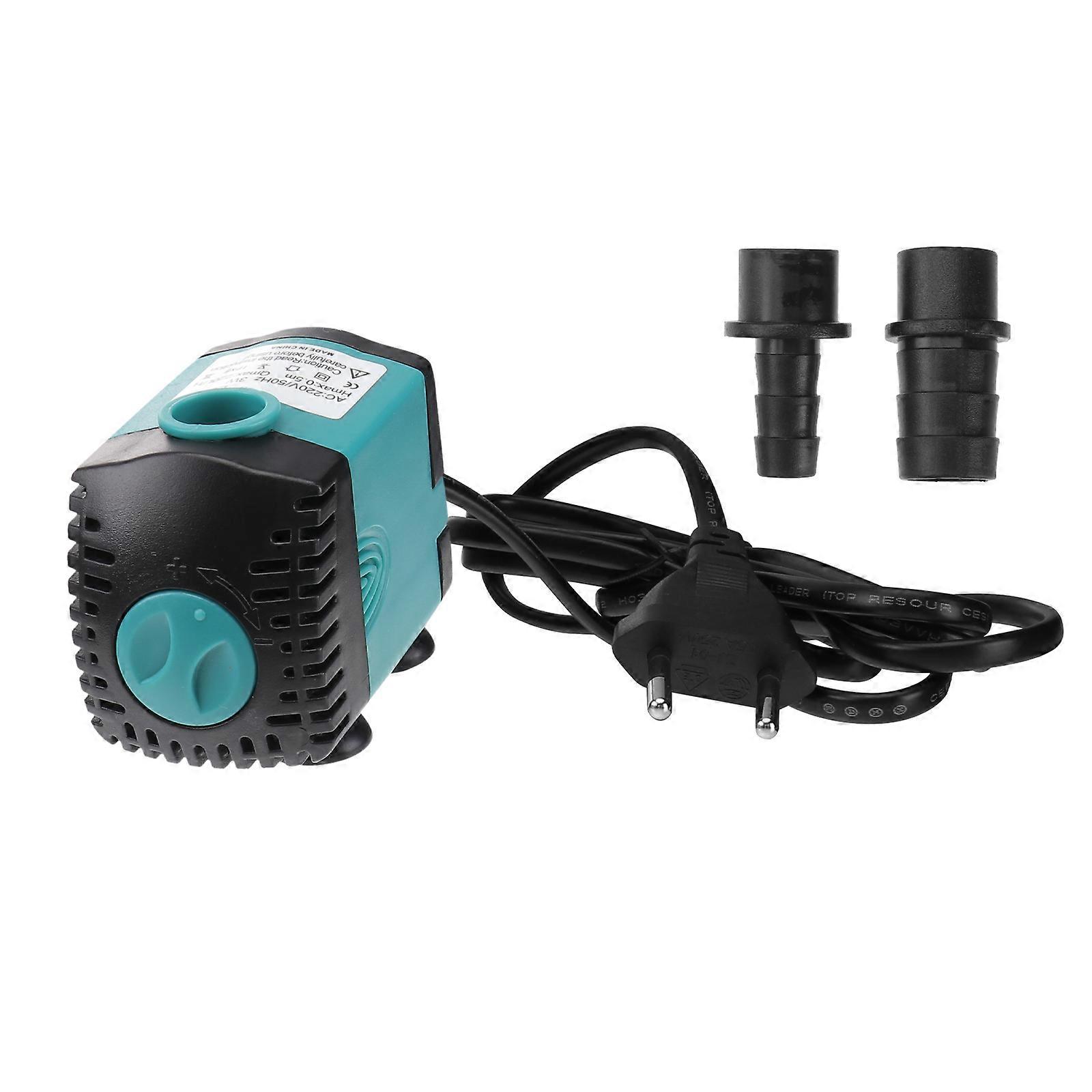 Submersible Pump Portable Design For Fish Tank Aquarium With Adjustable Water Flow 1Set