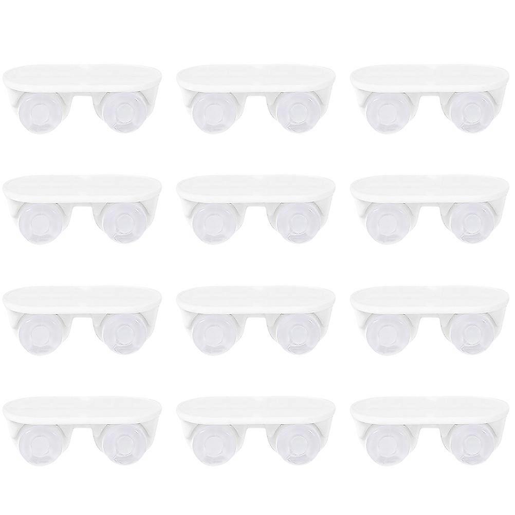 Self-Adhesive Casters Practical Storage Box Wheels Easy Movement White 4.5X2.2X1.5CM 16Pcs