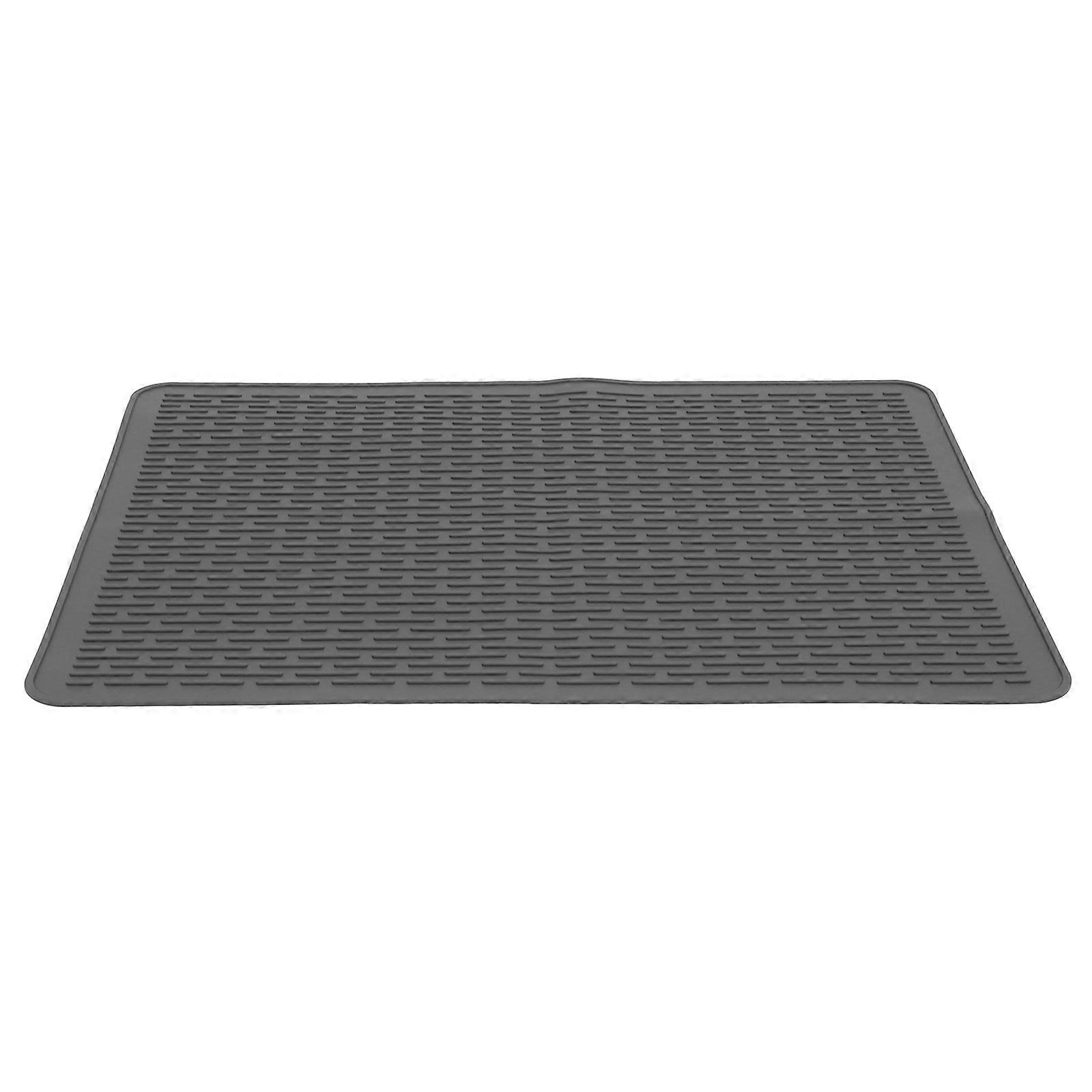 Heat Resistant Reusable Silicone Induction Cooktop Mat – Non Stick, Easy to Clean Countertop Protection for Kitchen – Deep Gray Practical Cooking Tool