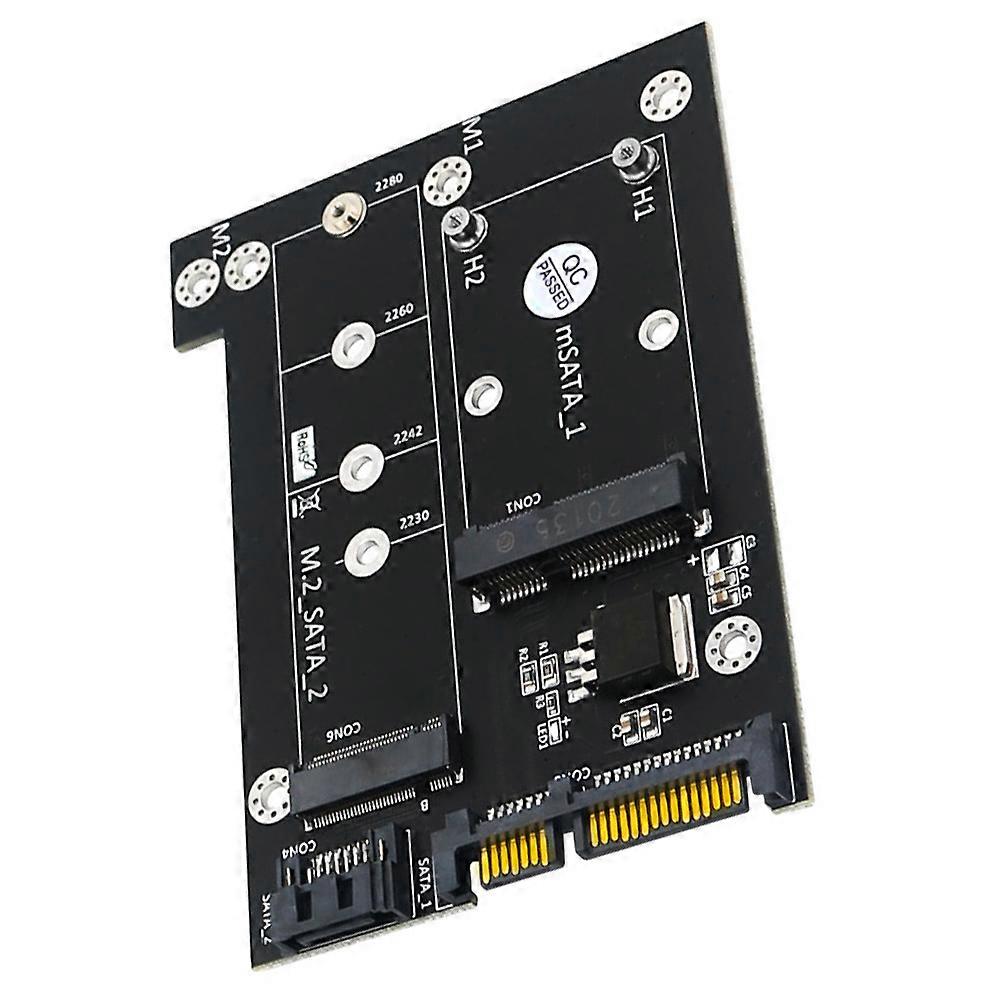 MSATA Adapter M.2 B- Dual 3.0 Converter Computer Accessory Daily Use 10.7X7.3X1CM Data Transfer 1Pack