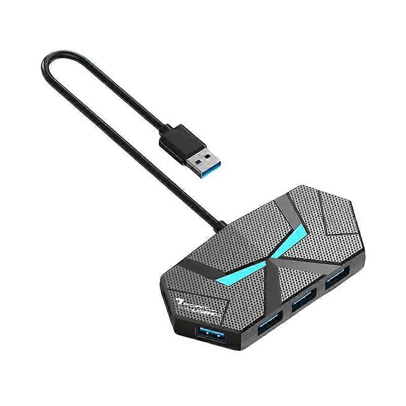 7 In 1 USB 2.0 Hub Multi-Port Adapter 1.2m (Black)