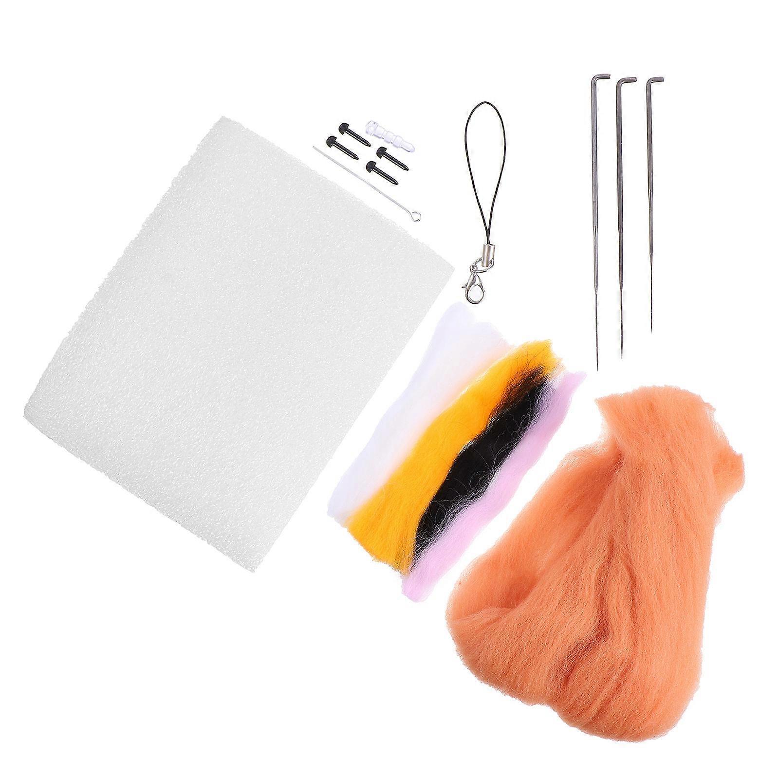 Animals Felt Needle Set 1 Set Handmade Toy Assorted Color Suitable For Parent-Child Activities