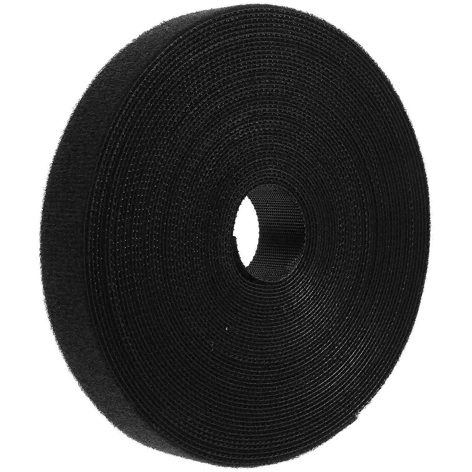 Adhesive Hook And Loop Tape Roll For Fixing Carpets Curtains In Workshop And School 1000X2cm Black Practical 1 Roll
