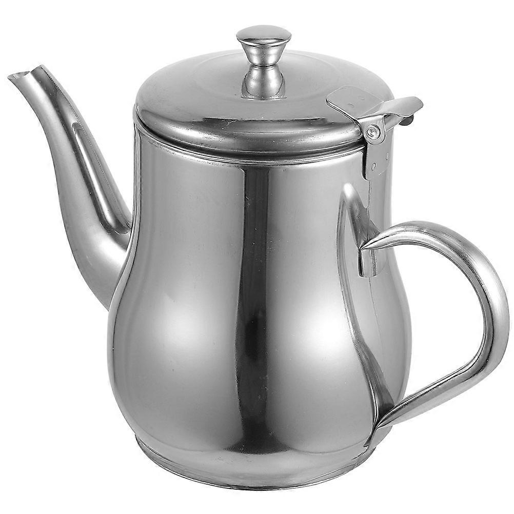 Stainless Steel Oil Pot with Strainer for Kitchen Use Featuring Precision Filter Mesh Ergonomic Handle 13 ounces