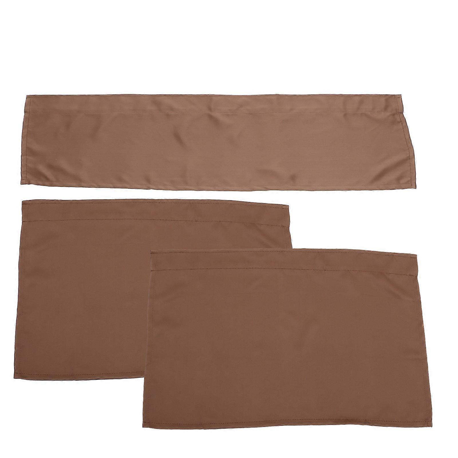 Dark Grey Polyester Blackout Curtains for Home Use Perfect for Kitchen Door or Window Privacy Protection