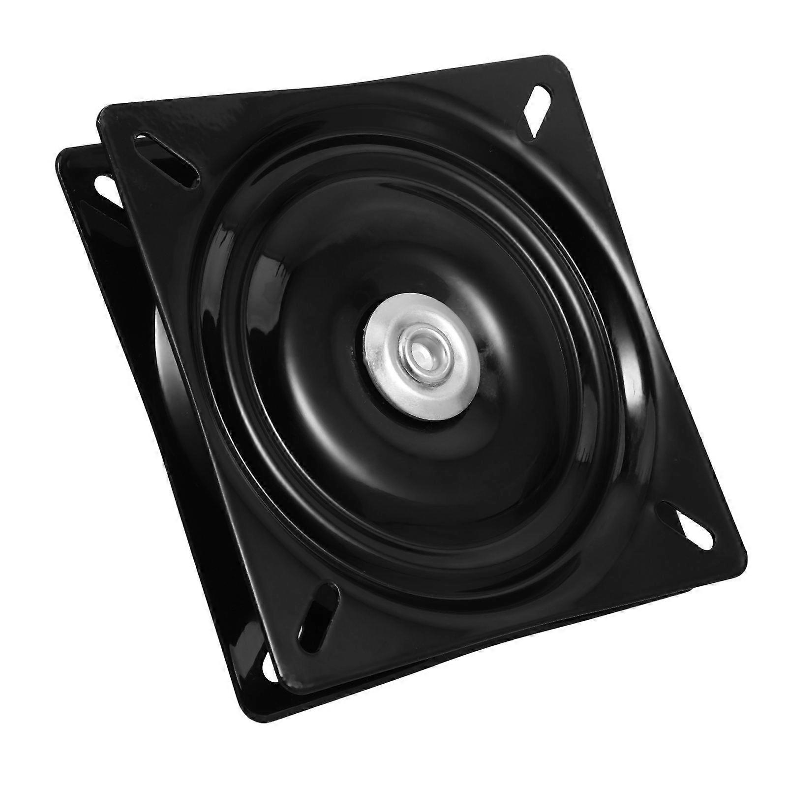 Bar Stool Square Swivel Plate Heavy Duty 360 Degree Rotating Base for Recliner Chair Furniture Boat Seat Black 6 Inch