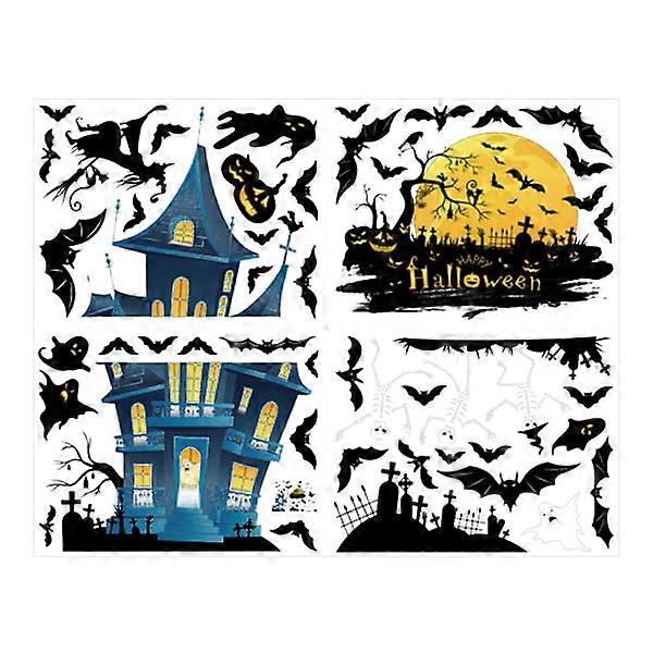 Halloween Window Decals Double-sided Removable Decal Party