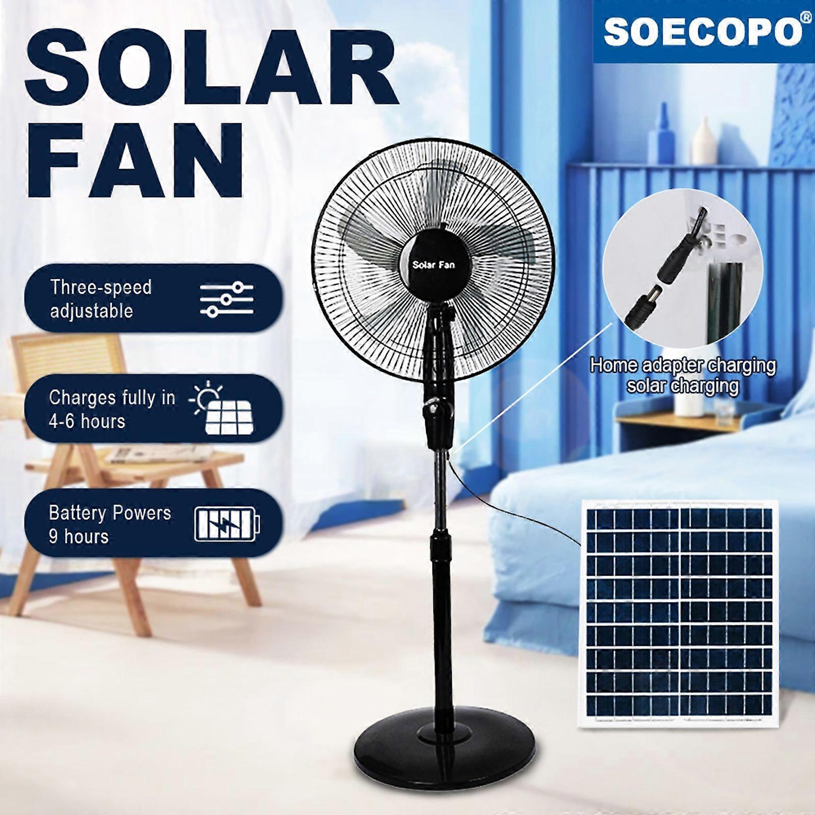 Solar Fan 18000mAh Battery 16