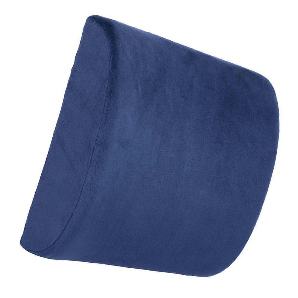Blue Lumbar Pillow for Home Made of Cotton Comfortable and Breathable for Long Sitting 1 Piece