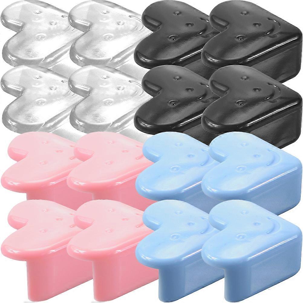 Heart Shape Corner Protectors Set Resistant Bumpers for Table Safety, Transparent Design for Coffee Tables & Furniture