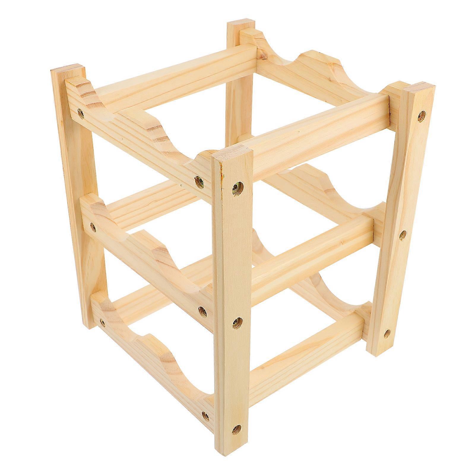 Wooden Wine Rack 1 Set Practical Storage for Wine Bottles