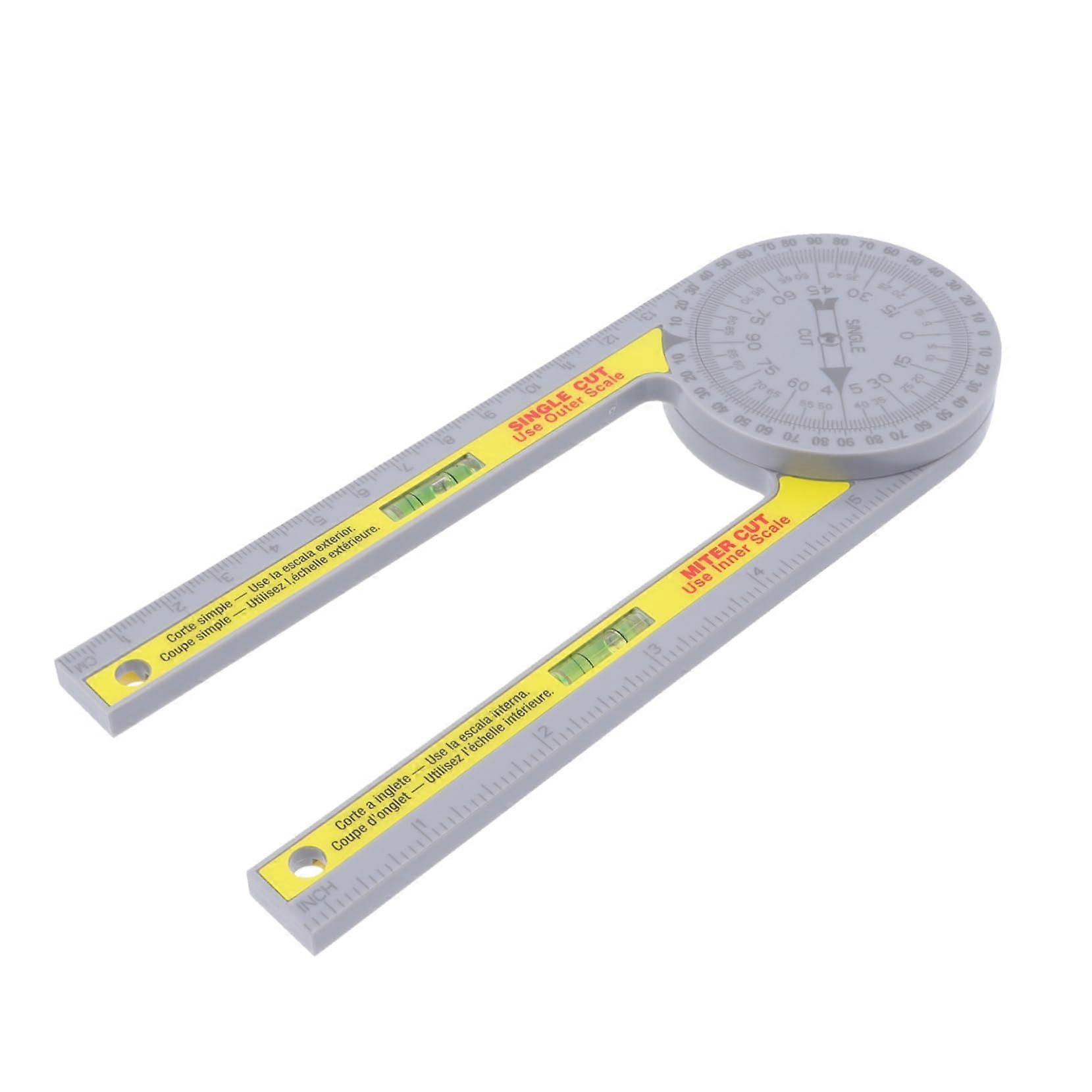 Angle Gauge Plastic Precise Miter Angle for Woodworking with Clear Scale for DIYers Portable and Easy to Use