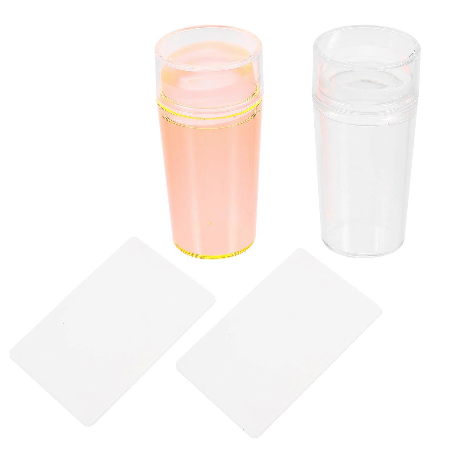 Nail Stamping Seal Kit For Professional Nail Art Supplies Ideal For Home Use With Flexible ABS Material 2 Sets