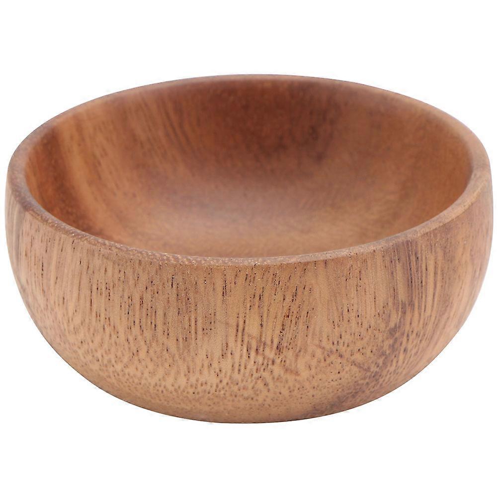Brown Synthetic Material Salad Bowl for Home Use Sturdy and Wear Resistant 7 inch