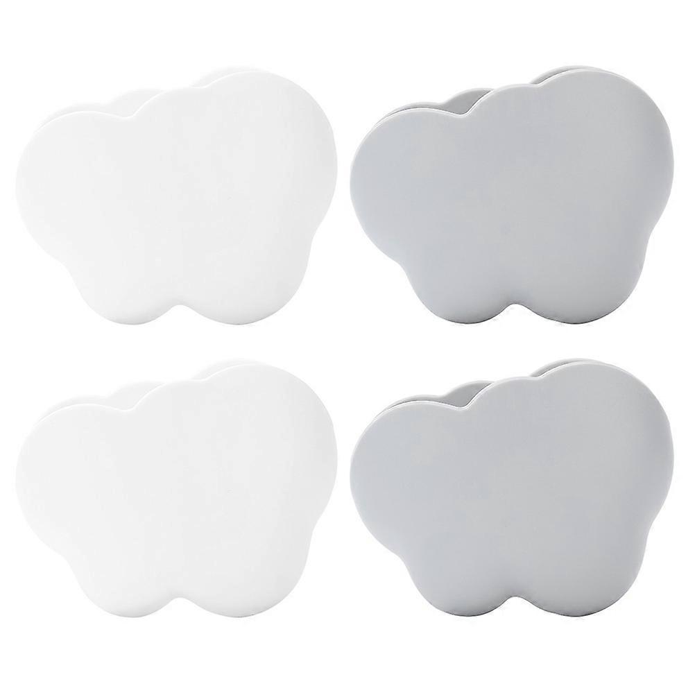 Multifunctional Storage Container 4Pcs Perfect For Bathroom Use 10X8CM Cloud Shape Design In Grey