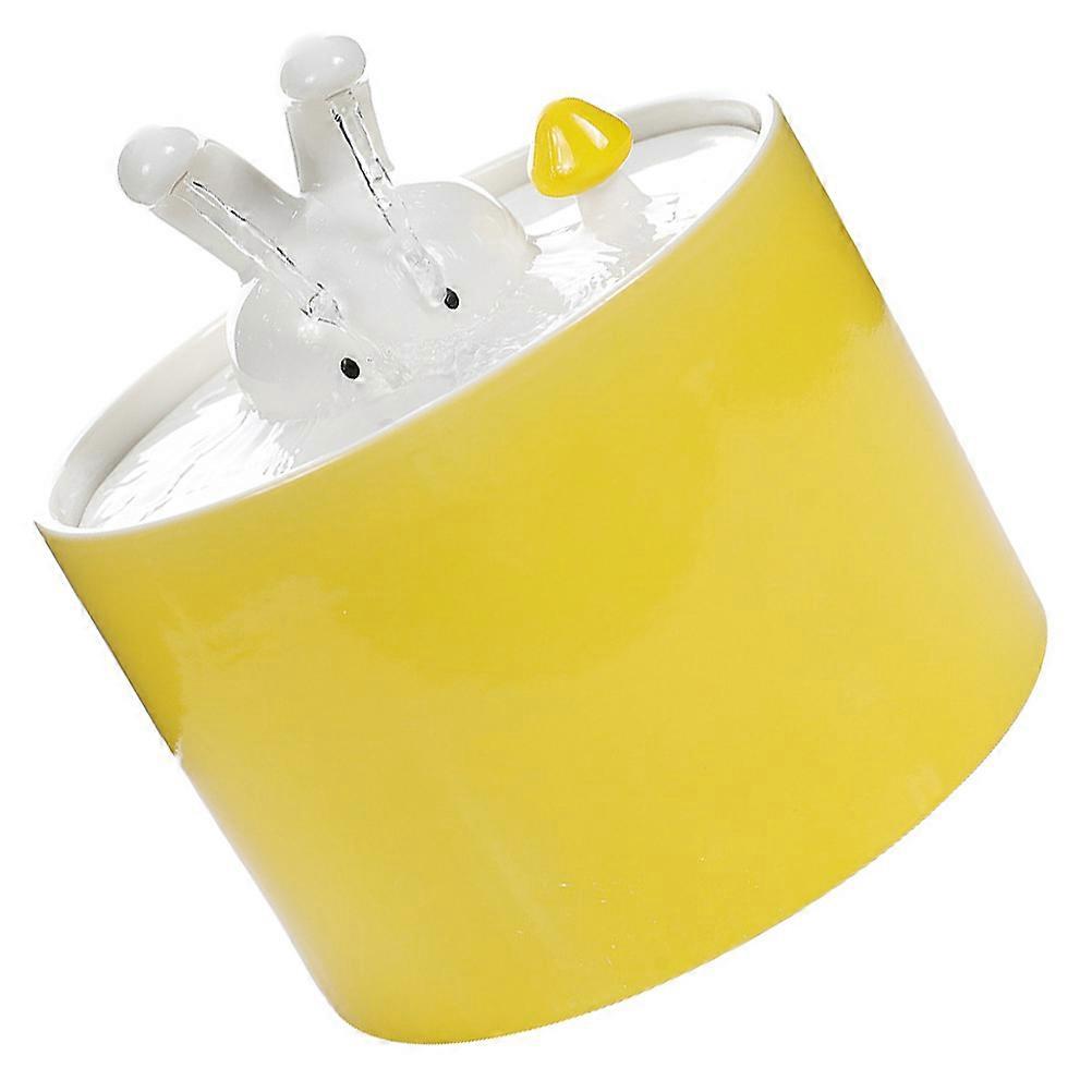 Water Dispenser For Dogs And Cats 15X14.5X14.5Cm Ceramic Material Home Use Pet Drinking 1Set