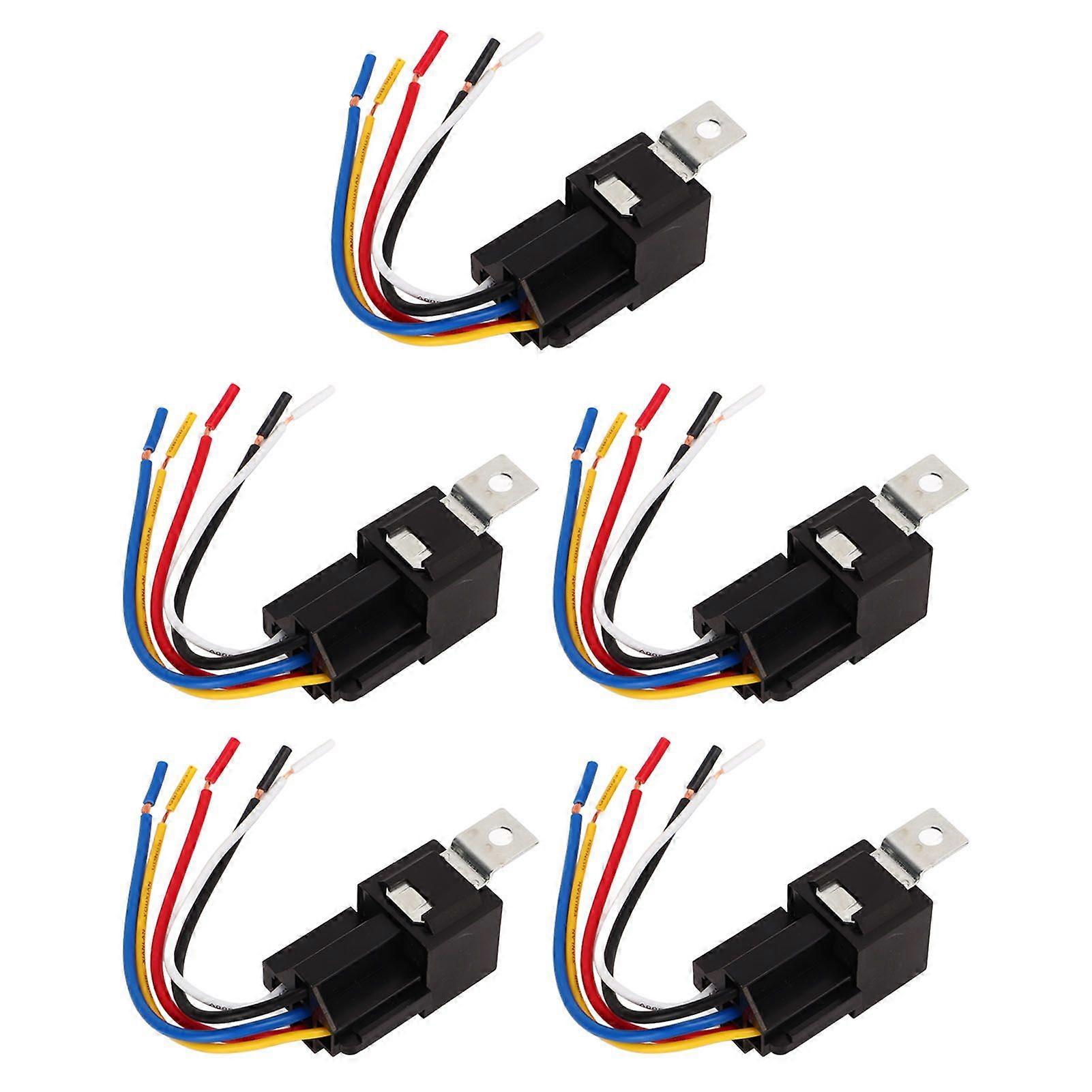 5 Pin 12V 40A Relay with Wire Harness for Vehicles