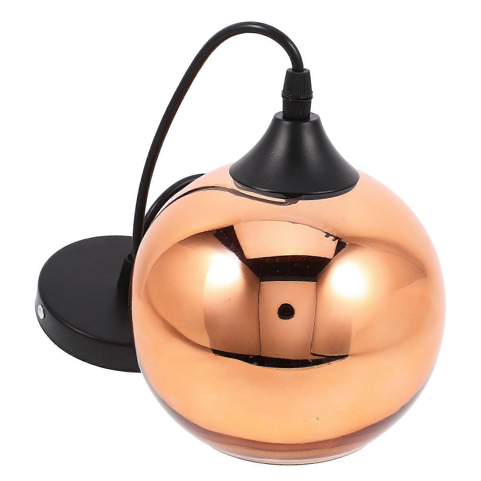 Durable Glass Ball Pendant Light for Home Decoration Multi Color E27 Socket 6.3 Inches