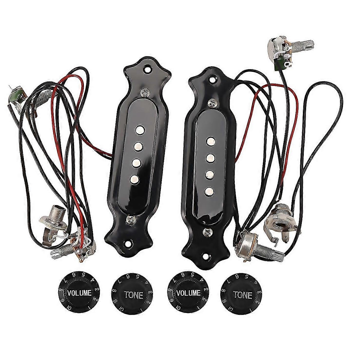 For 2sets Prewired Guitar Pickup With Volume Tone