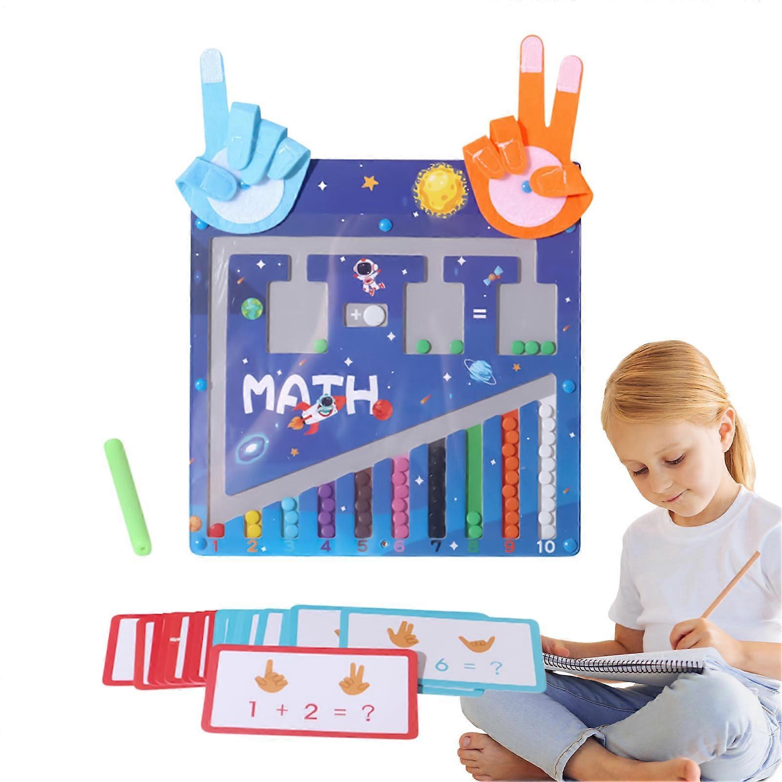 Preschool Math Learning Toy - Magnetic Color Number Maze for 2-4 Year Old Girls, Fine Motor Skills Development