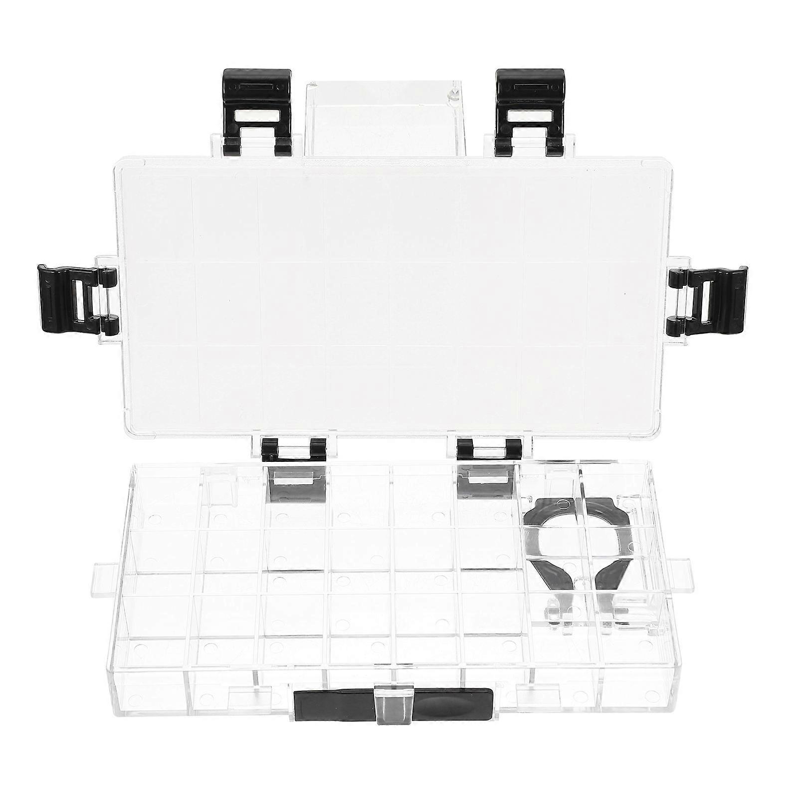 Empty Watercolor Palette Perfect For DIY Projects With Rectangular Design And 24-Grids For Organized Painting Experience 1Pack