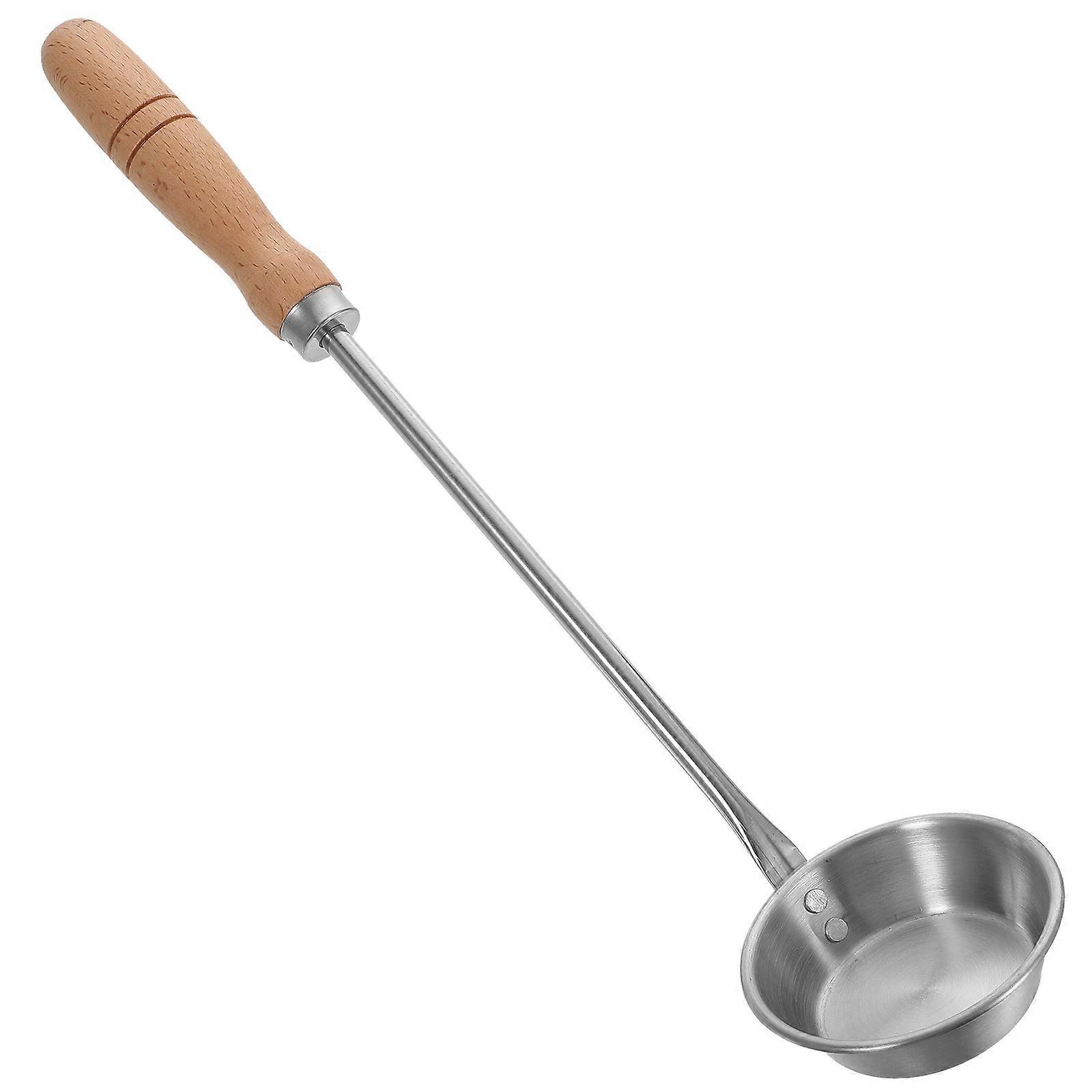 Stainless Steel Frying Spoon for Pancake Pastry with Flat Design 1 Set