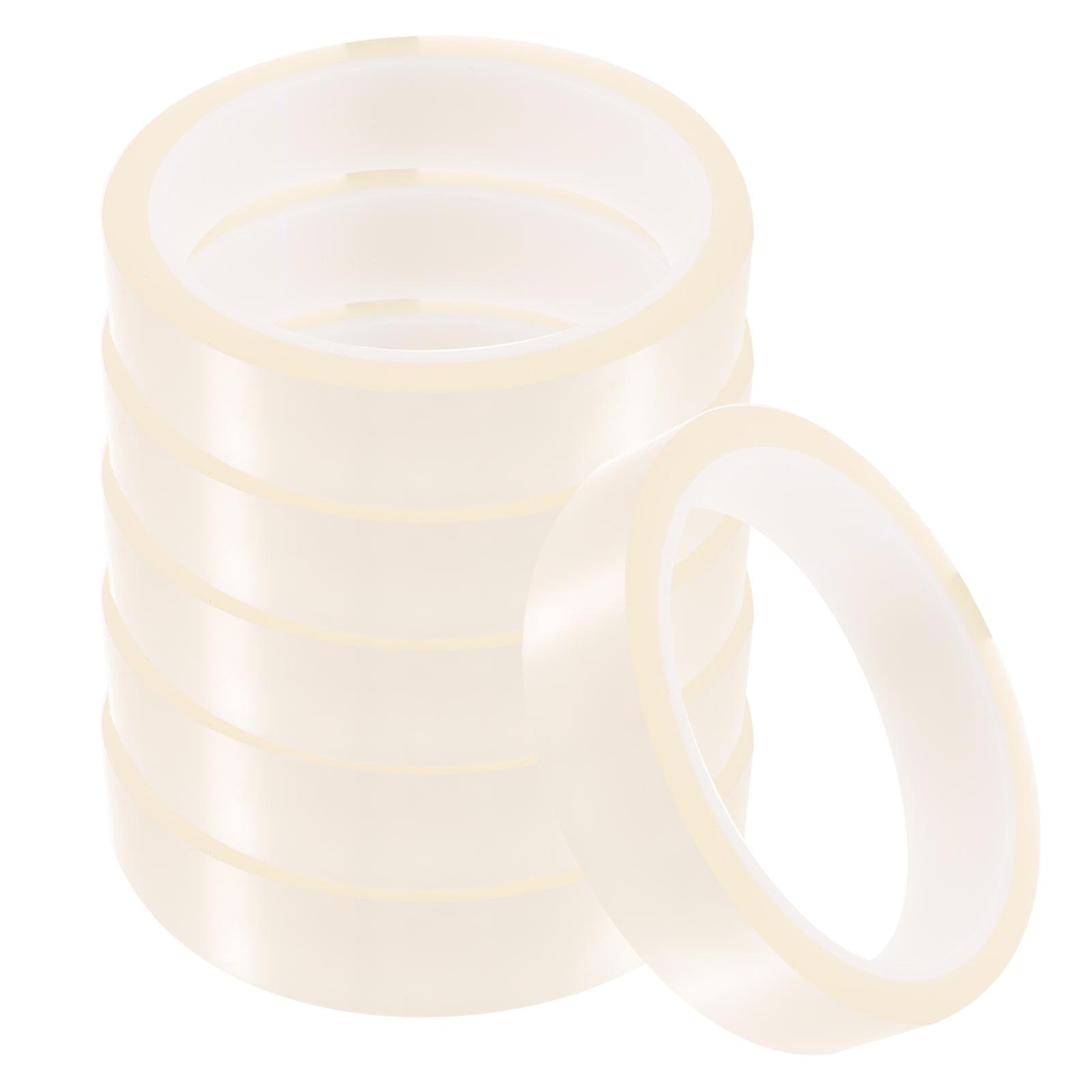 Heat Resistant Tape for Home Use 6 Rolls Transparent PET Material Strong Adhesive