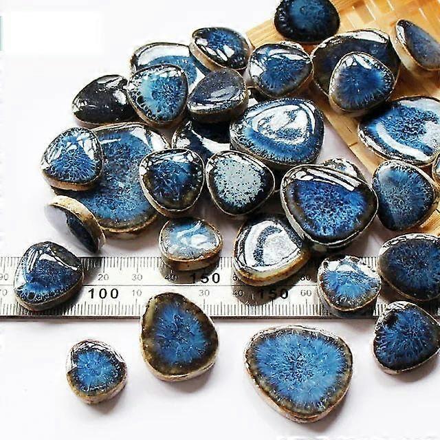 100 g Multicolored Ceramic Tiles for DIY Home Wall Decoration, 2-Inch Size, Ideal for Crafting and Home Improvement