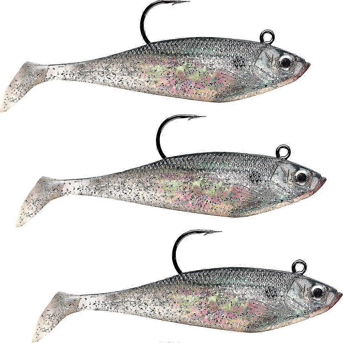 Iscas de Pesca Storm Wildeye Swim Shad 3 polegadas Pacote com 3 2025