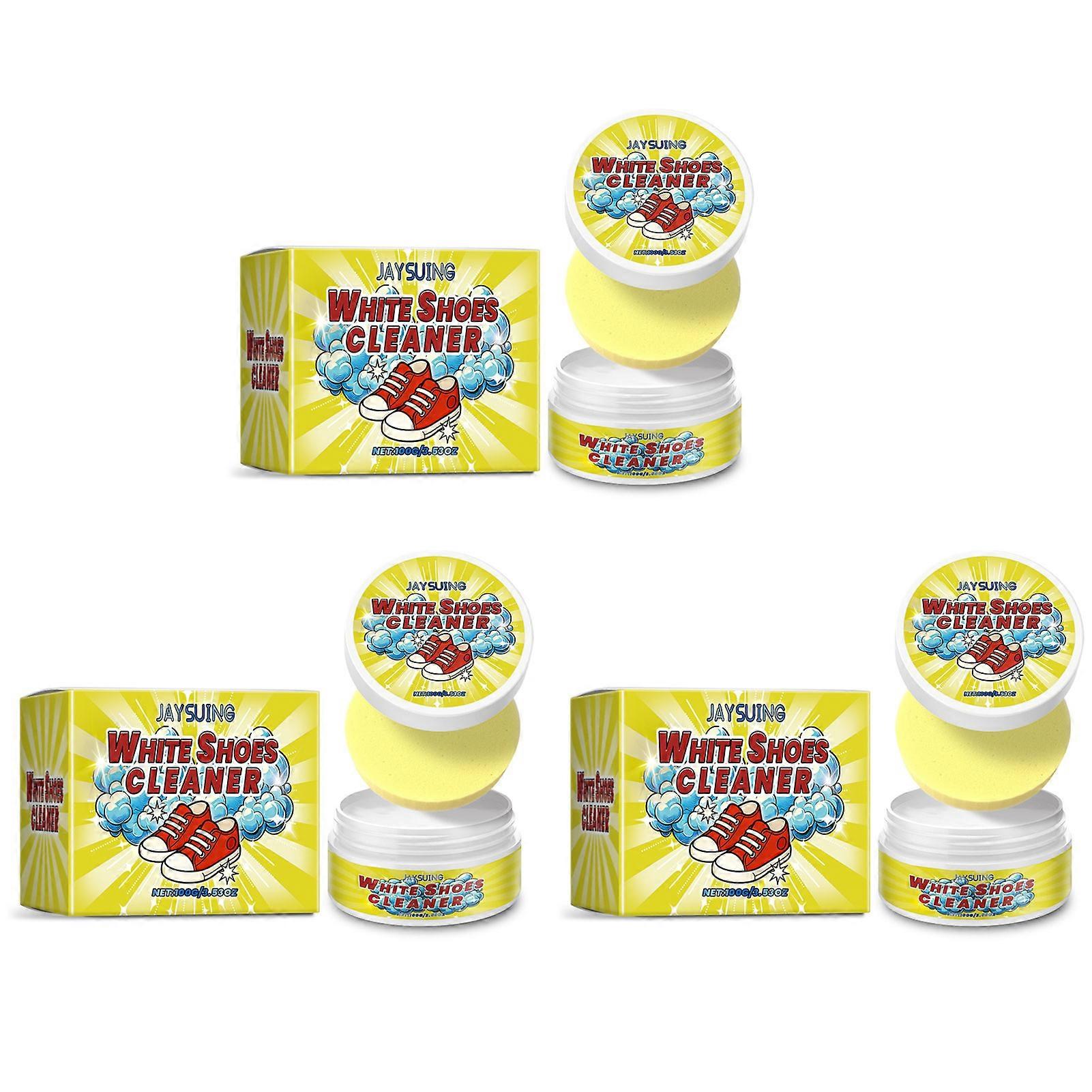 White Shoe Cleaner Cream - Powerful Stain Remover for Sneakers, Boots, & Casual Shoes, Gentle Deep Stain Elimination