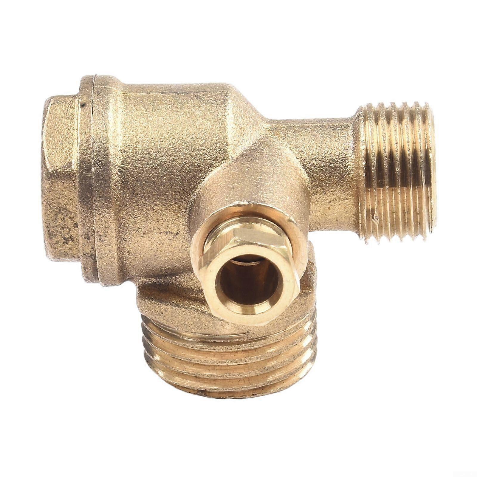 Brass Check Valve With External Thread For Air Compressor Easy Installation Fits Standard Threaded Fittings