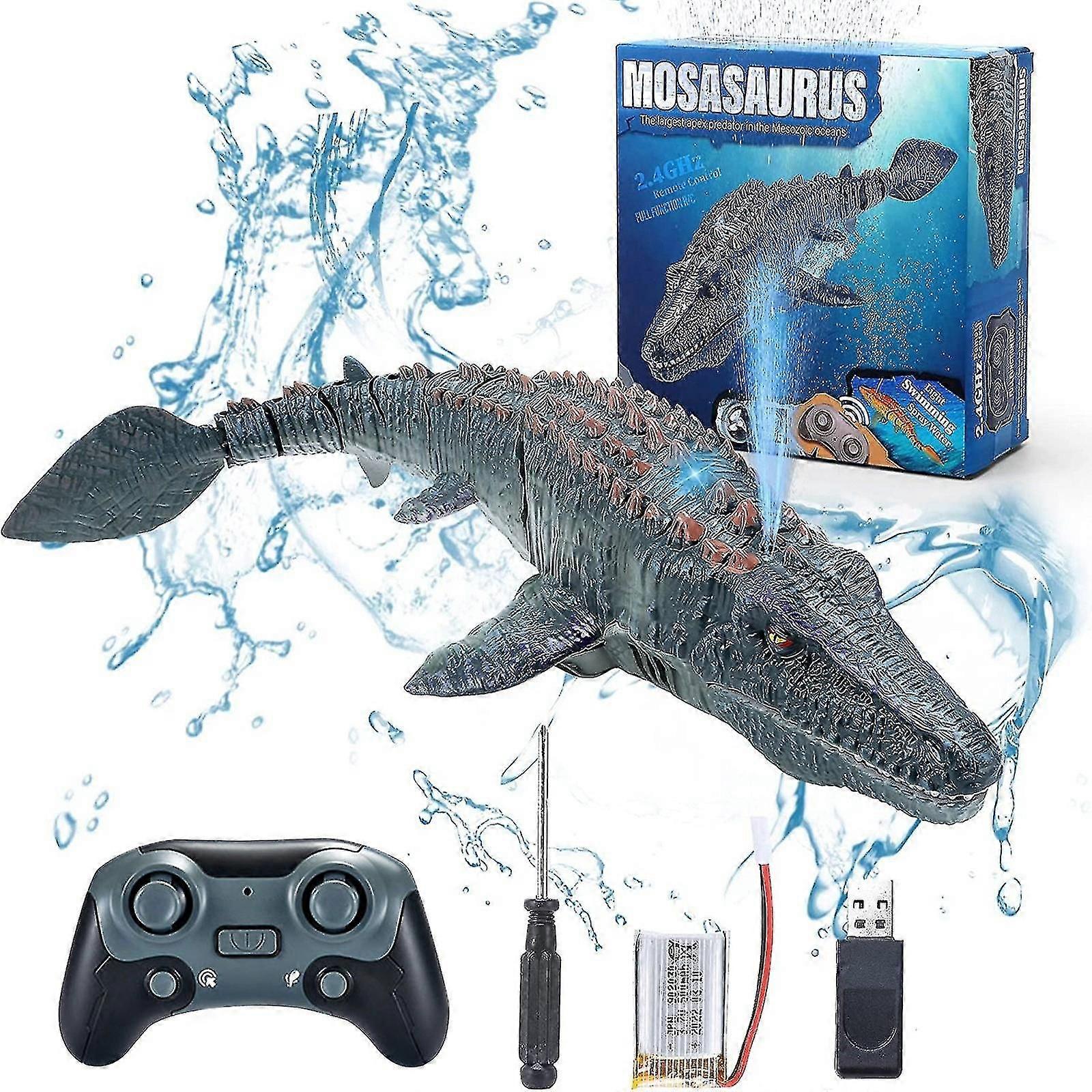 2,4 g fjärrkontroll, Mosasaurus leksak, leksak för 3+ år gamla pojkar, leksak och för pojkar och flickor
