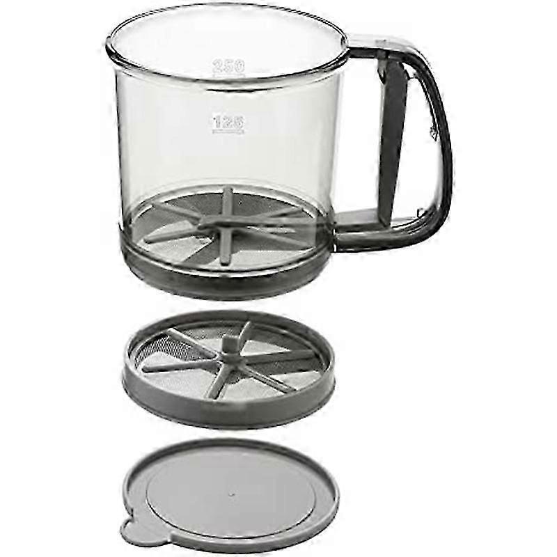 Flour Sifter for Baking, Double-Layer Extra Fine Mesh Sieve Strainer, Handheld Squeeze Sugar Sifter