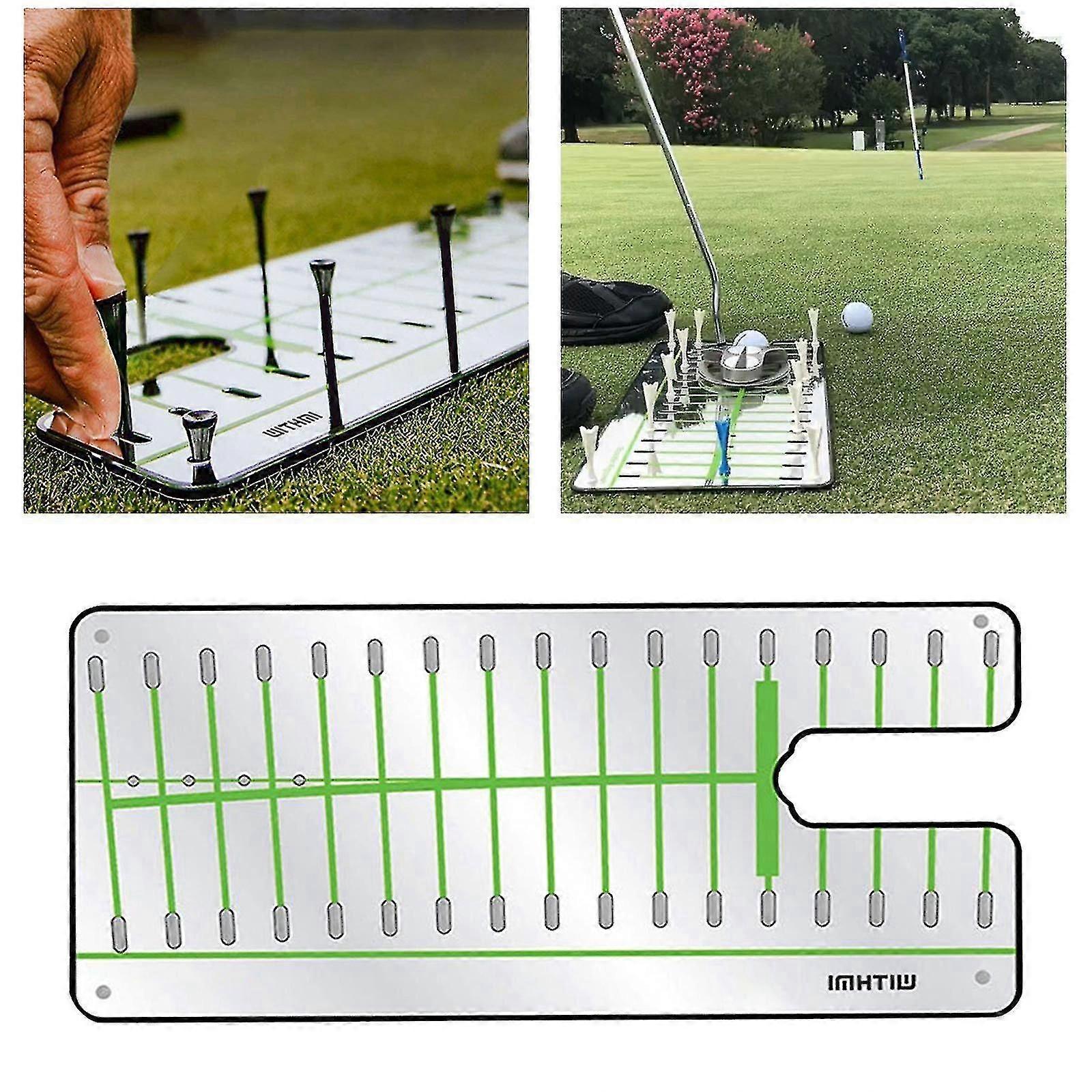 Golf Putting Alignment Mirror Training Aid with Pose Corrector