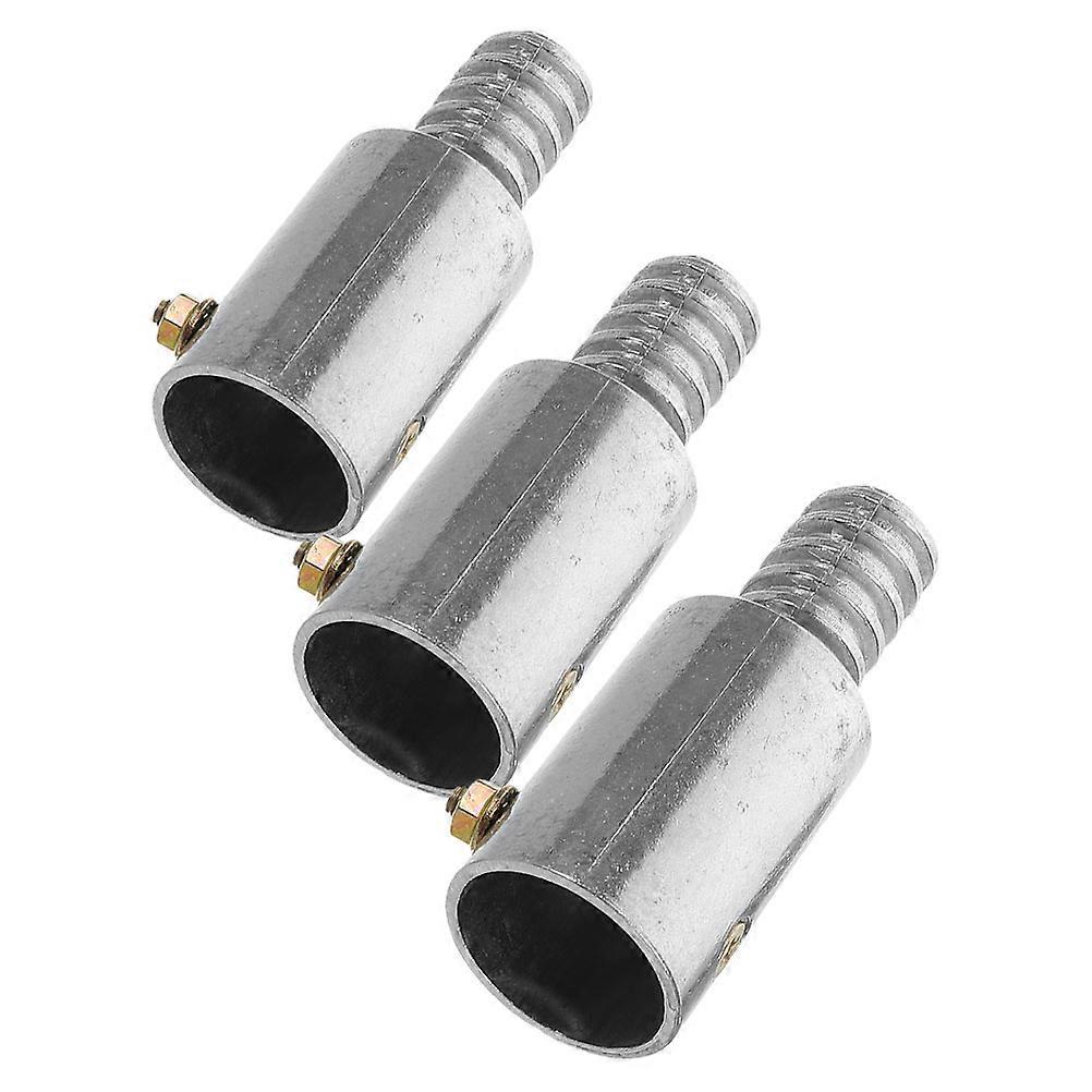 3pcs Aluminum Alloy Threaded Handle Tips for Mop Broom Extension Pole Connector Replacement – Fits Metal and Wood Rods, Secure and Stable Fit